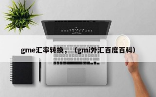 gme汇率转换，（gmi外汇百度百科）